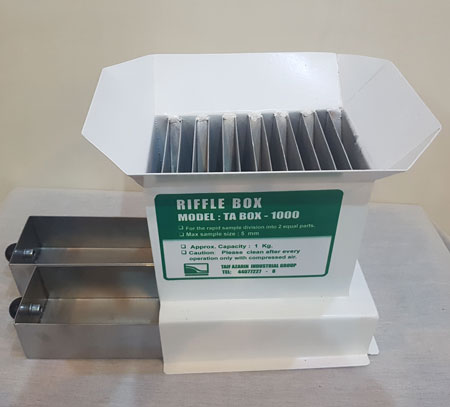 SAMPLE DIVIDER - RIFFLE BOXE  ,  Riffle Sample Splitter