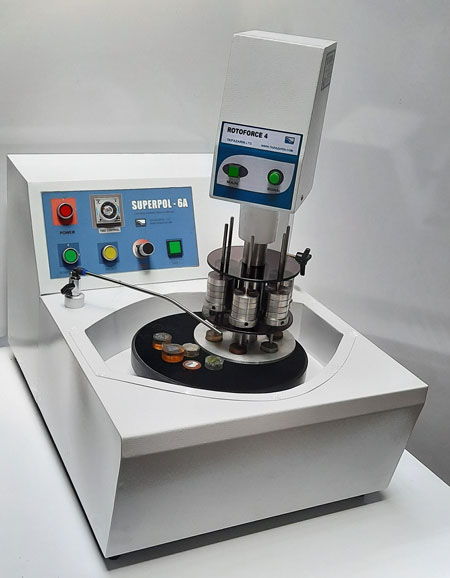 Automatic grinding and polishing machine , metallographic polishing machine , MODEL: SUPERPOL-6A