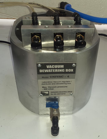 Dewatering and Vacuum pressure regulator Box  Model: "Univac- 4"
